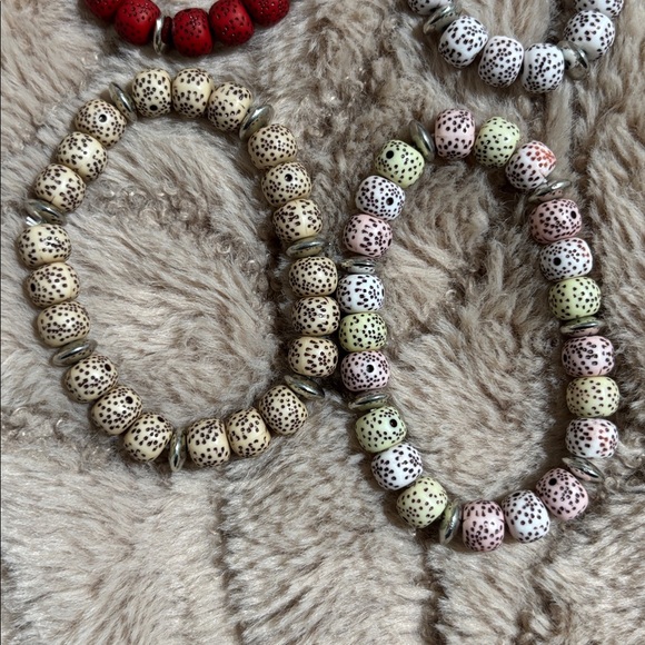 Speckled Bead Bracelet set 1 (bundle) - Picture 4 of 5